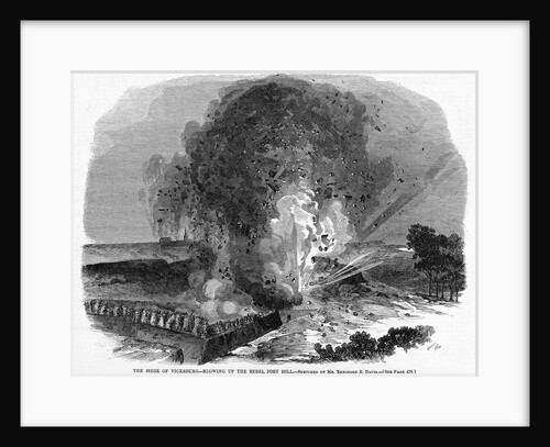 The Siege of Vicksburg Magazine Illustration Published in Harper's Weekly by Anonymous
