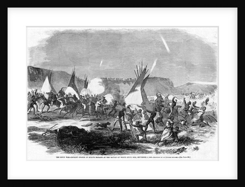 The Sioux War-Cavalry Charge of Sully's Brigade at the Battle of White Stone Hill, September 3, 1863 by Anonymous