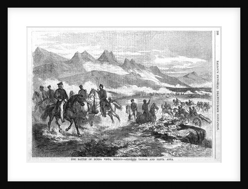 The Battle of Buena Vista, Mexico - Generals Taylor and Santa Anna by Anonymous