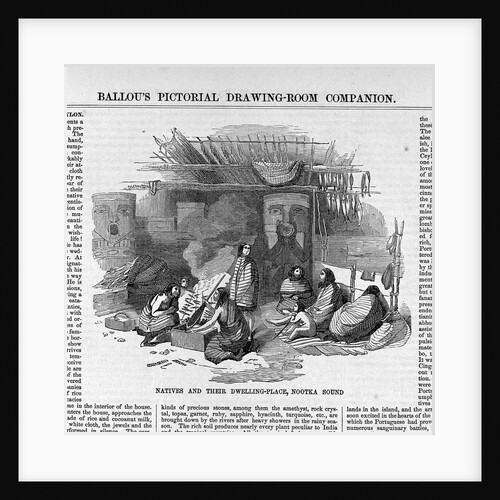 Natives and Their Dwelling-Place, Nootka Sound by Anonymous