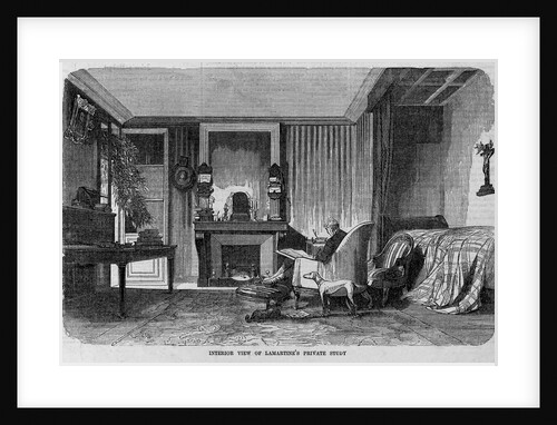 Interior View of Lamartine's Private Study by Anonymous