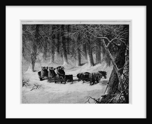 New York - The Shakers at Lebanon Enjoying A Sleigh Ride by Anonymous