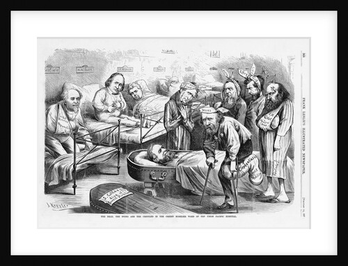 The Dead, The Dying and The Crippled in the Credit Mobilier Ward of the Union Pacific Hospital by Joseph Keppler