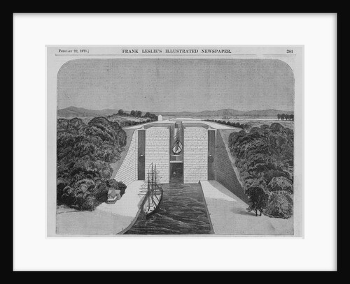 New York - The Proposed Ship-Elevator for the Niagara Falls Ship Canal, Connecting Lakes Erie and Ontario by Anonymous