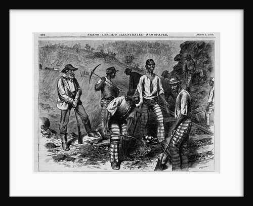 Virginia - Negro Convicts Working on the Railroad in the Mountain by Anonymous