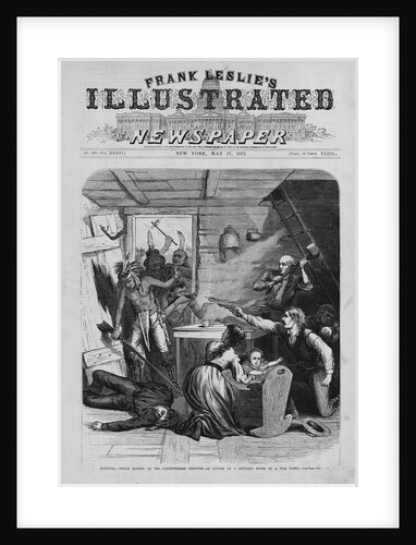 Manitoba - Indian Raiding on the Northwestern Frontier - An Attack on a Settler's House by a War Party by Anonymous