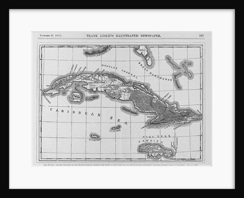 Map of Cuba by Anonymous
