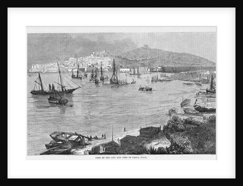 View of the city and port of Gaeta, Italy by Anonymous
