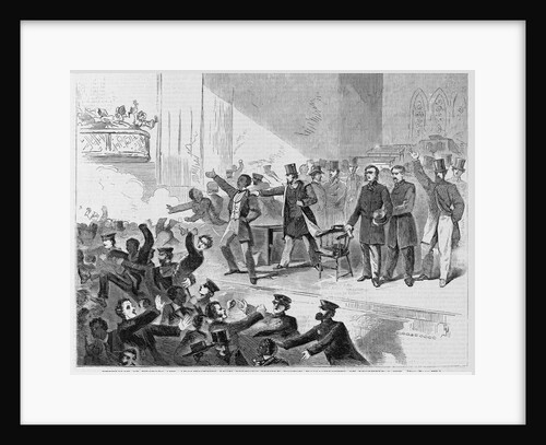 Expulsion of negroes and abolitionists from Tremont Temple, Boston, Massachusetts, on December 3, 1860 by Anonymous