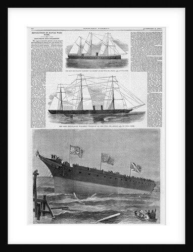The New Iron-Plated War-Ship "La Gloire" As She Will Be by Anonymous