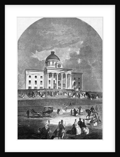 Inauguration of President Jefferson Davis of the Southern Confederacy, at Montgomery, Alabama, Febru by Anonymous