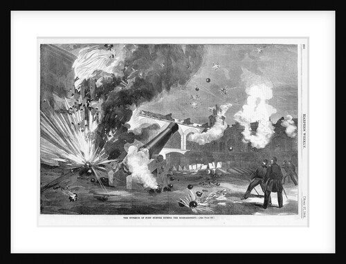 The Interior of Fort Sumter During the Bombardment by Anonymous