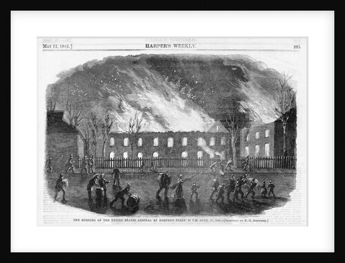 The Burning of the United States Arsenal at Harper's Ferry, 10 PM. April 18, 1861 by Anonymous