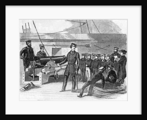 Middies Learning the Ropes at the Naval School on Board the "Constitiution", Arkansas by Anonymous