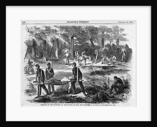 Carrying in the Wounded at the Battle of Bull Run by Anonymous
