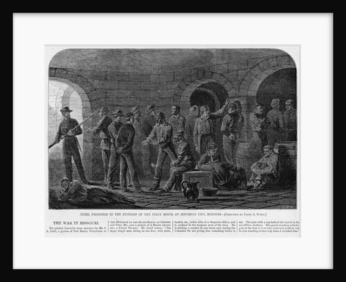 Rebel Prisoners in the Dungeon of the State House at Jefferson City, Missouri by Anonymous