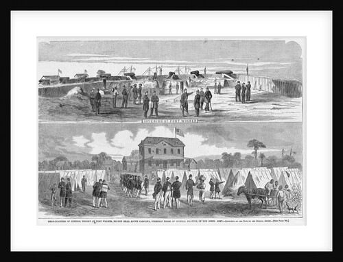 Head-Quarters of General Write at Fort Walker, South Carolina, Formerly Those of General Drayton, of the Rebel Army by Anonymous