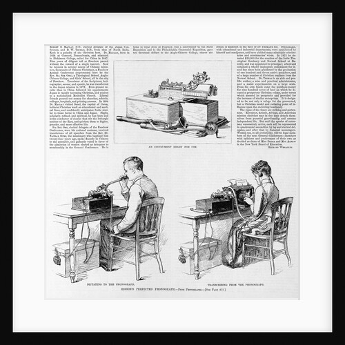 Edison's perfected phonograph by Anonymous