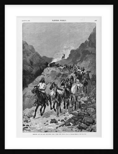 Geronimo and his band returning from a raid into Mexico by Frederic Remington
