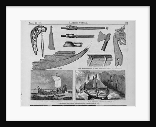 A Viking's Ship, discovered near Sandefjord, Norway by H.P. Wolcott