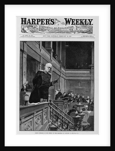 Prince Bismarck at the session of the Reichstag of January 11 by Anonymous