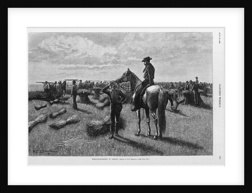 Wheat harvesting in Dakota by R.F. Zogbaum