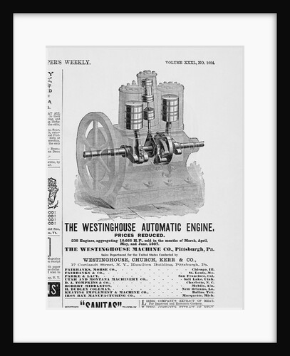 An advertisement for the Westinghouse Automatic Engine by Anonymous