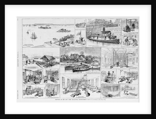Sketches of the New York Quarantine Establishment by A. Berghaus