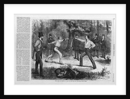 The Code of Honor-A Duel in the Bois De Boulogne, Near Paris by Anonymous