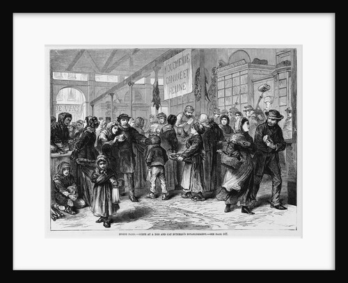 Inside Paris.-Scene at a Dog and Cat Butcher's Establishment by Anonymous