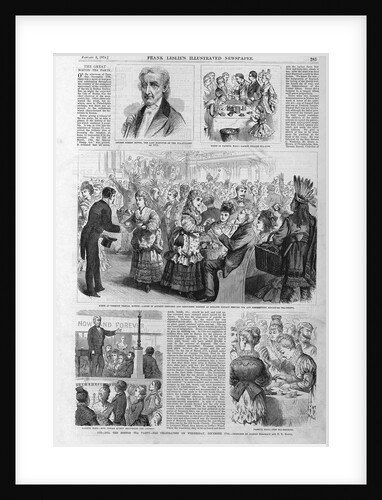 Newspaper Illustrations of the Great Boston Tea Party Published in Frank Leslie's Illustrated Newspaper by Anonymous