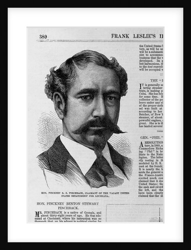 Hon. Pinckney B.S. Pinchback, Claiment of the Vacant United States Senatorship for Louisiana by Anonymous