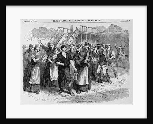 Strike of Coal-Miners at Washingtonville, Ohio Illustration Published in Frank Leslie's Illustrated Newspaper by Anonymous