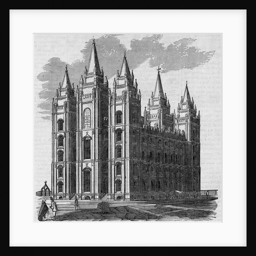 The New Mormon Temple at Salt Lake City, Utah by Anonymous