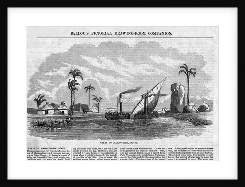Canal of Mahmoudieh, Egypt by Anonymous