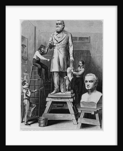 New York City - The studio of Wilson MacDonald, sculptor - The statue of Hon. Edward Bates, of Missouri, ordered by the city of St. Louis to be erecte by Anonymous