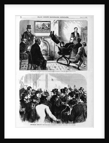 New York City: Daniel Drew selling fifty thousand shares of Erie stock at "Fifty Five." seller's option, one year. Speculators in Erie Stock looking by Anonymous