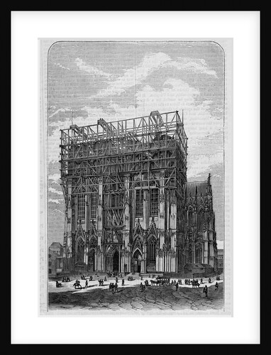 Germany - Progress of work on the Cologne Cathedral - The western facade by Anonymous