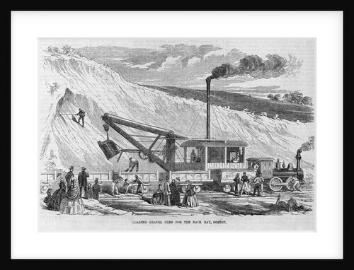 Loading Gravel Cars for the Back Bay, Boston by Anonymous