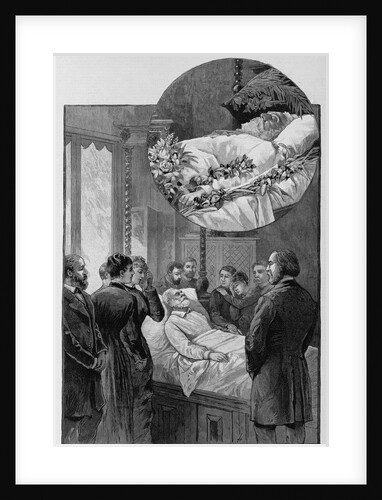 France - The late Victor Hugo - Scene at his bedside during his last hours by Anonymous