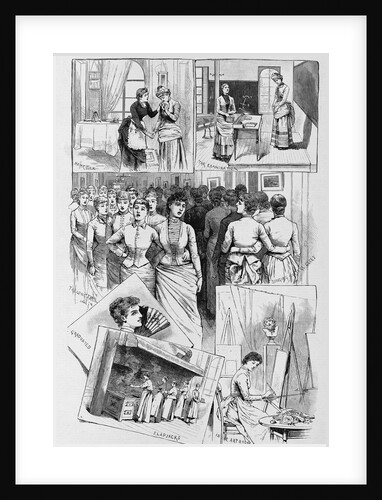 New York - Student life at Vassar College by a staff artist by Anonymous