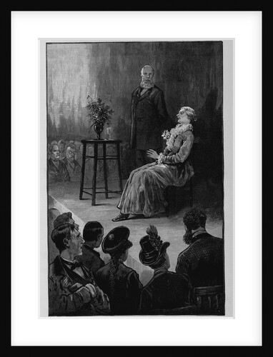 Spiritualism in New England - an evening with a medium in Boston - A message from another world. From a sketch by a staff artist by Anonymous