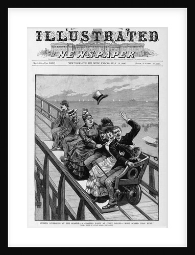 A Coasting Party at Coney Island Newspaper Illustration Published in Frank Leslie's Illustrated Newspaper by Anonymous