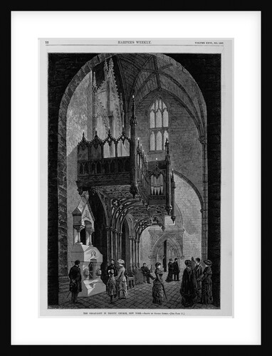 The organ-loft in Trinity Church, New York by George Gibson