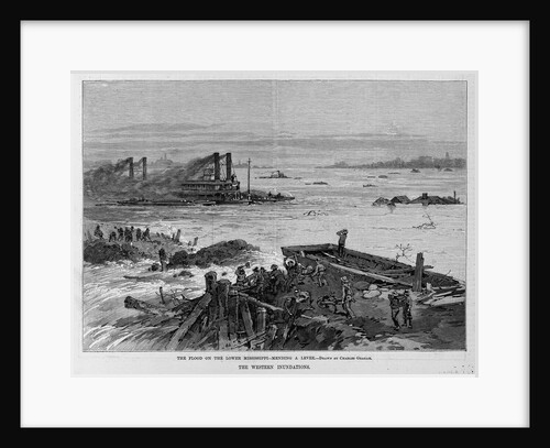 The flood on the lower Mississippi - mending a levee by Charles Graham