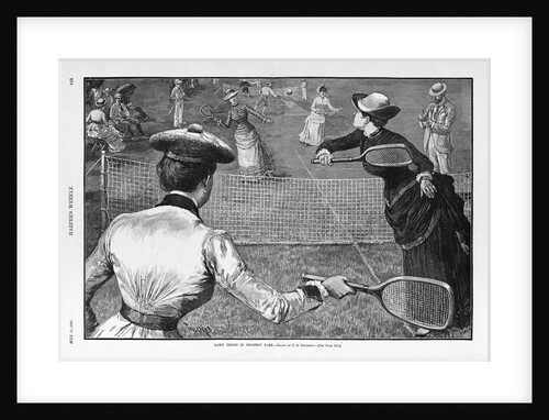 Lawn tennis in Prospect Park by T. De. Thulstrup