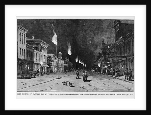 The street lighted by natural gas at Findlay, Ohio by Anonymous