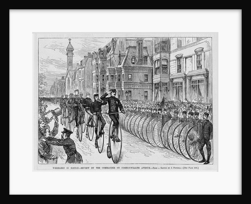 Wheelmen in Boston Illustration by Anonymous