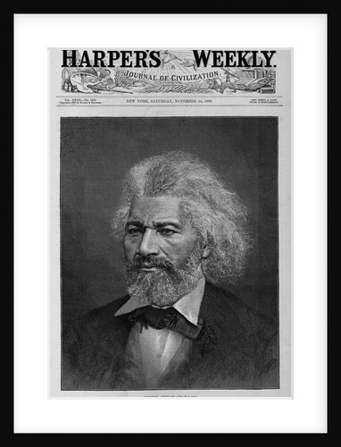 Harper's Weekly Magazine Cover with Portrait of Frederick Douglass by Anonymous