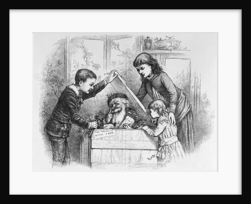 A Christmas Box Magazine Illustration by Thomas Nast